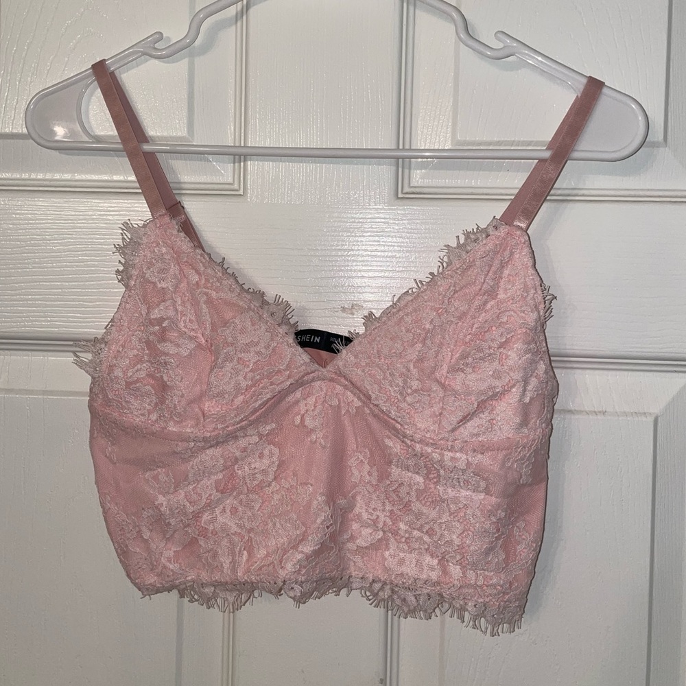 Lace Crop Cami Top